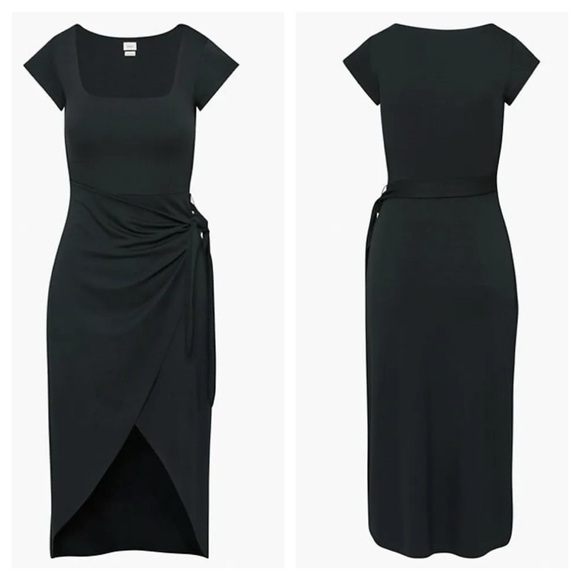 Wilfred
Saturn Shortsleeve Midi Dress Black Size S - Picture 1 of 11